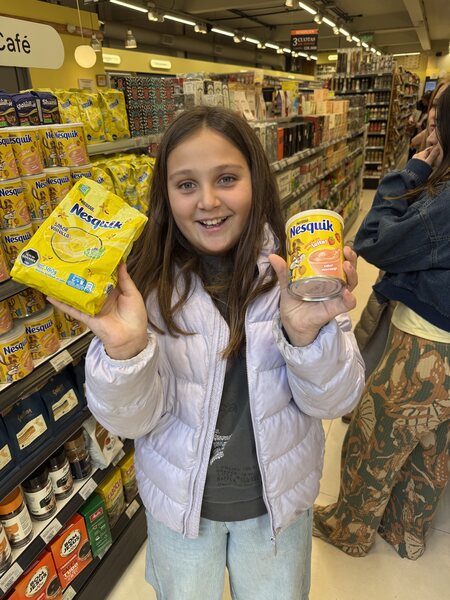 Catalina en el supermercado